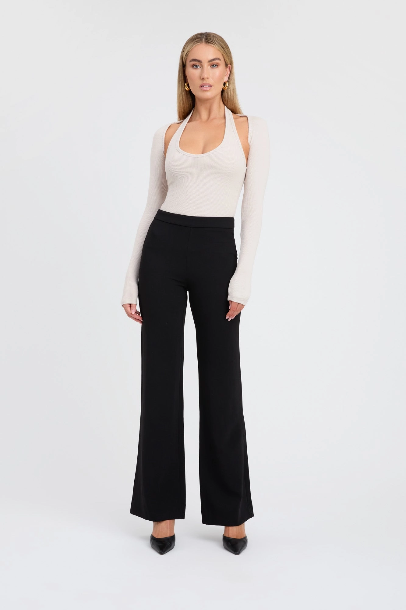 Lux Long Flare Pants affordable womens bottoms sale