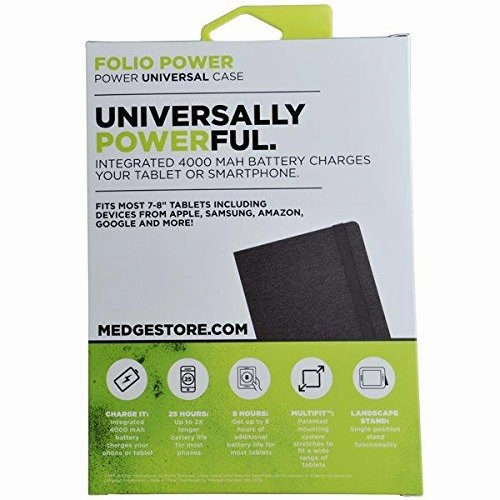M-Edge Folio Power 4000 Mah Battery Case For 7-8" Devices, Fits Apple Ipad Mini 1/2/3/4, Amazon