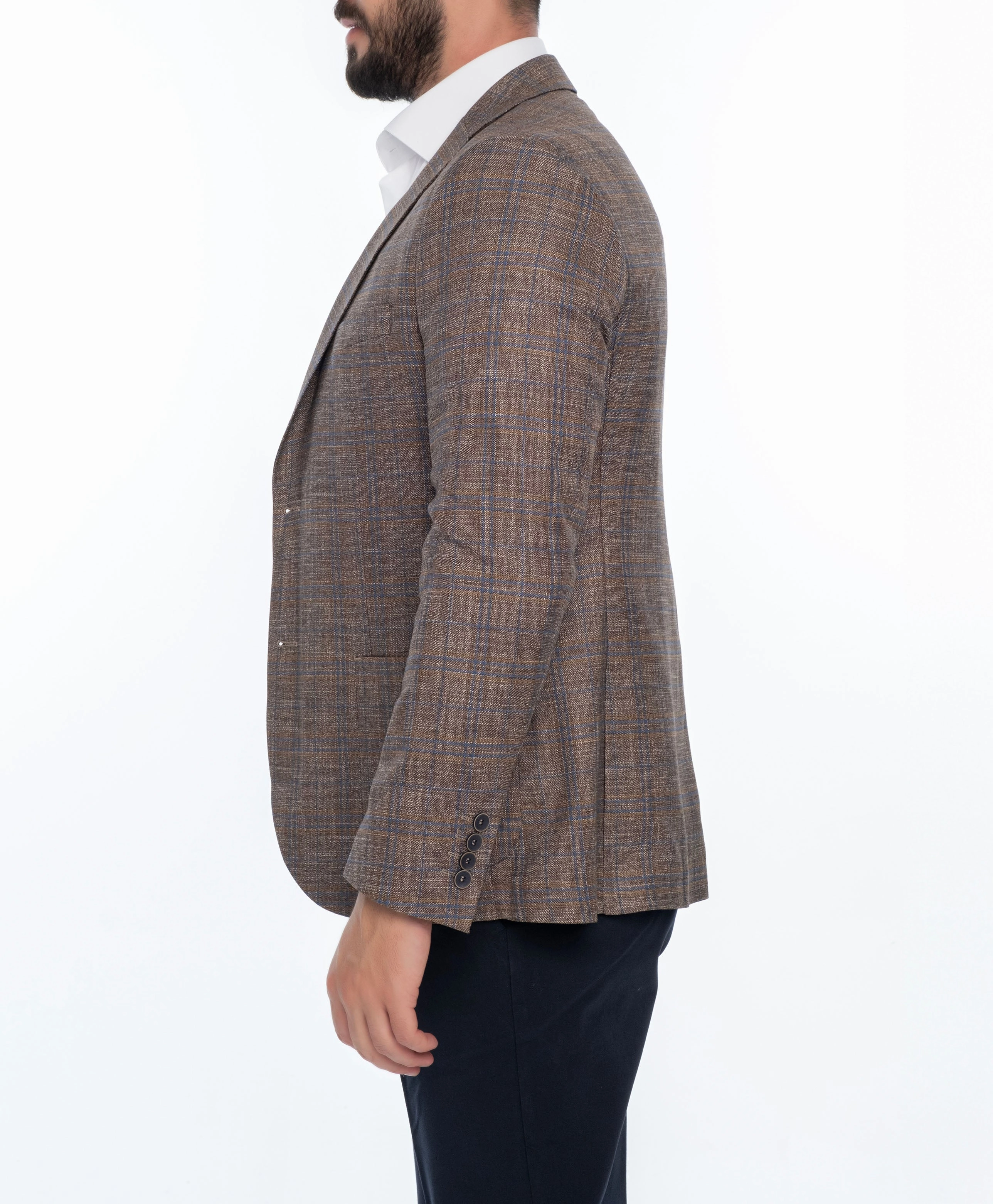 MAISON REGULAR FIT PLAID SPORT COAT