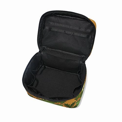 Makeup Bag Coffee Cat Travel Cosmetic Bags Organizer Train Case Toiletry Make Up Pouch