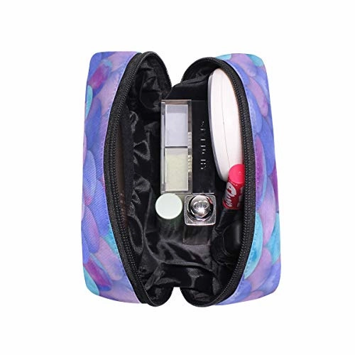 Makeup Organizer Mermaid Scales Best Womens Zip Toiletry Bag Large Case Cosmetic Bags