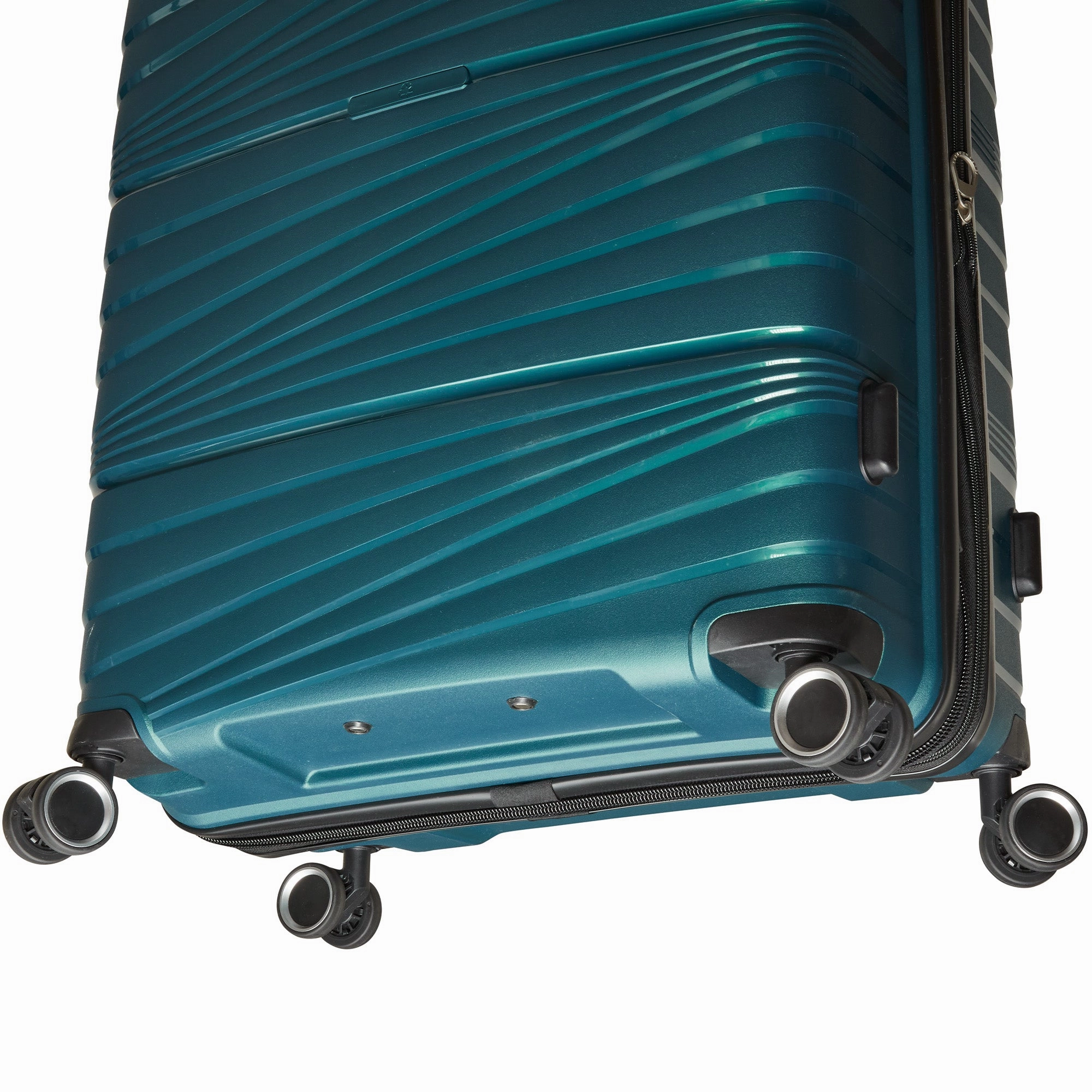 Mancini Bermuda Collection Polypropylene Spinner Luggage 2-Piece Set (Carry-On & Large)