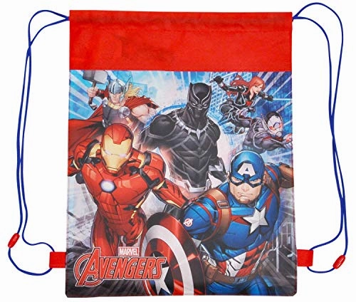 Marvel / Avengers Duffel Travel Bag & Sling Bag Iron Man Black Panther Print