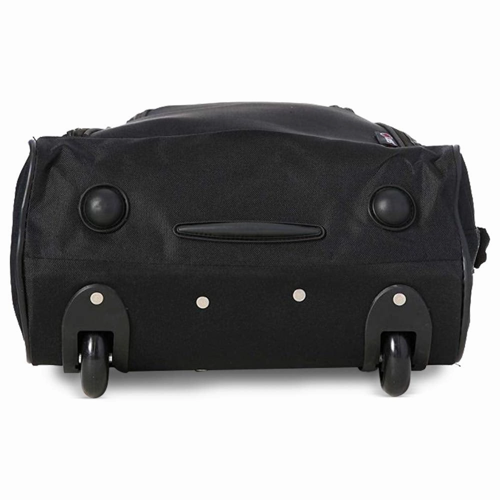 Maximum Airline Allowance Carry On Hand Luggage | Wheeled Travel Bag Lightweight Small Soft Trolley for Men & Women | Approved by Delta, United, Southwest & Many More (Black)