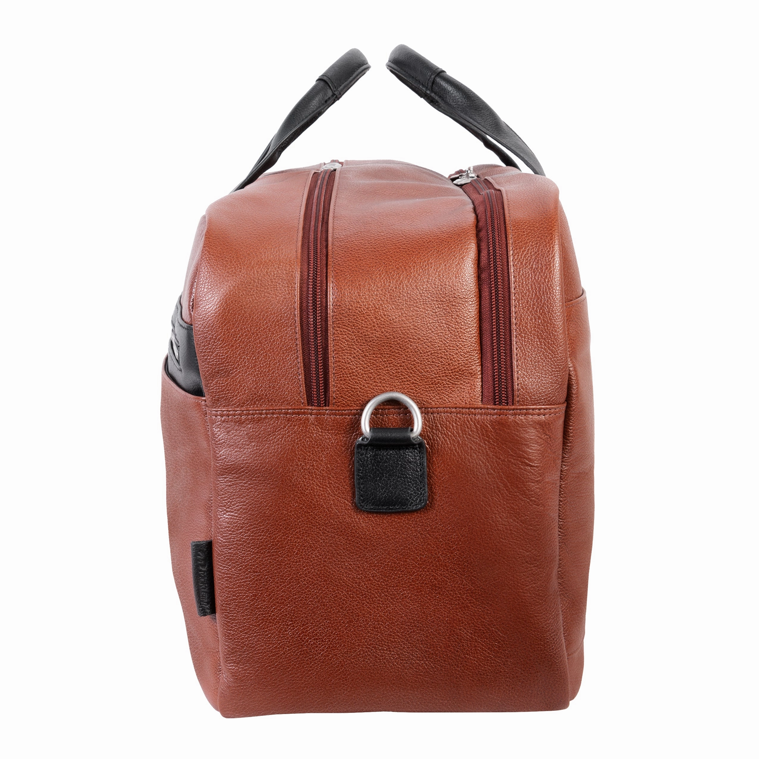 McKlein USA Wellington 21" Leather Two-Tone Dual-Compartment Laptop & Tablet Carry-All Duffel