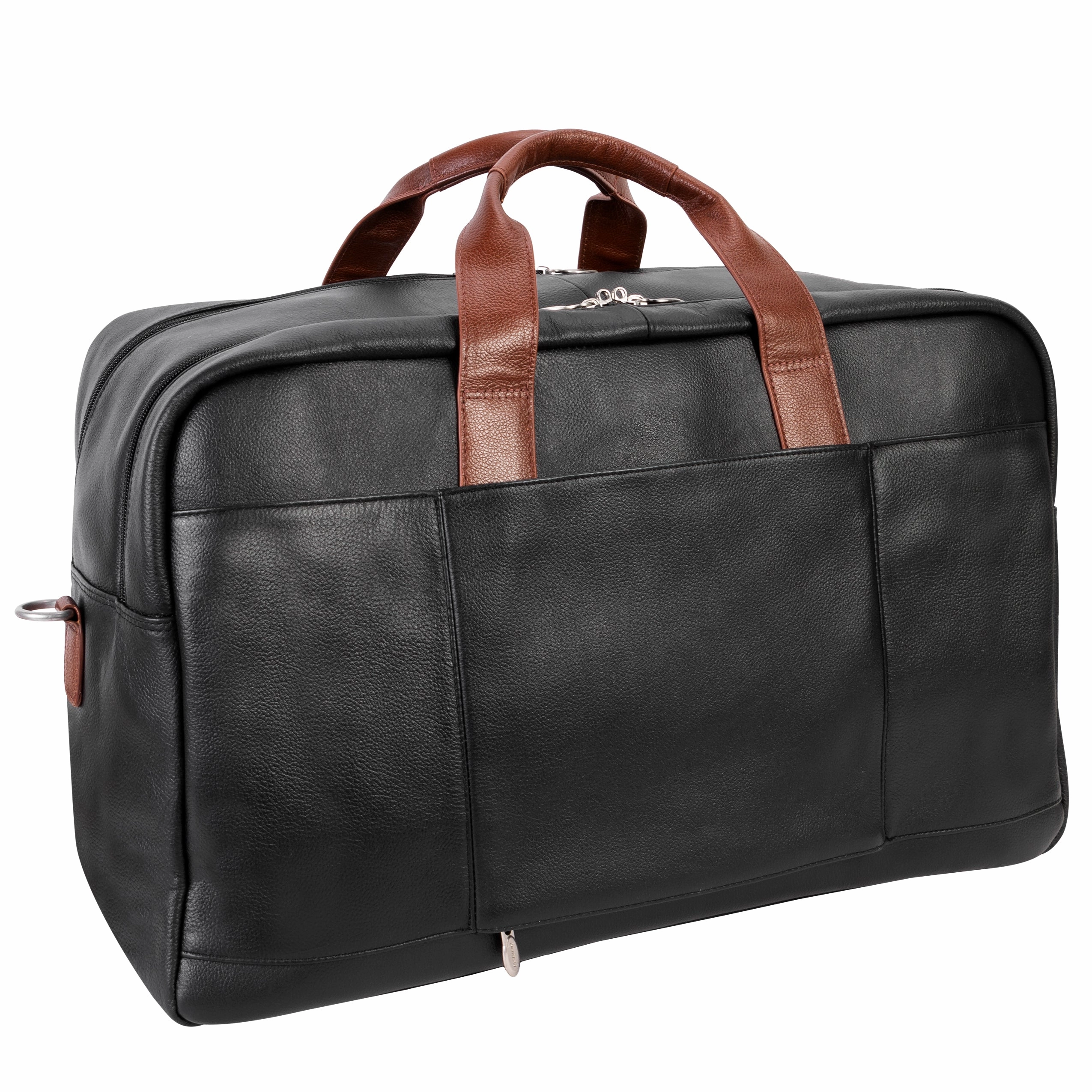 McKlein USA Wellington 21" Leather Two-Tone Dual-Compartment Laptop & Tablet Carry-All Duffel