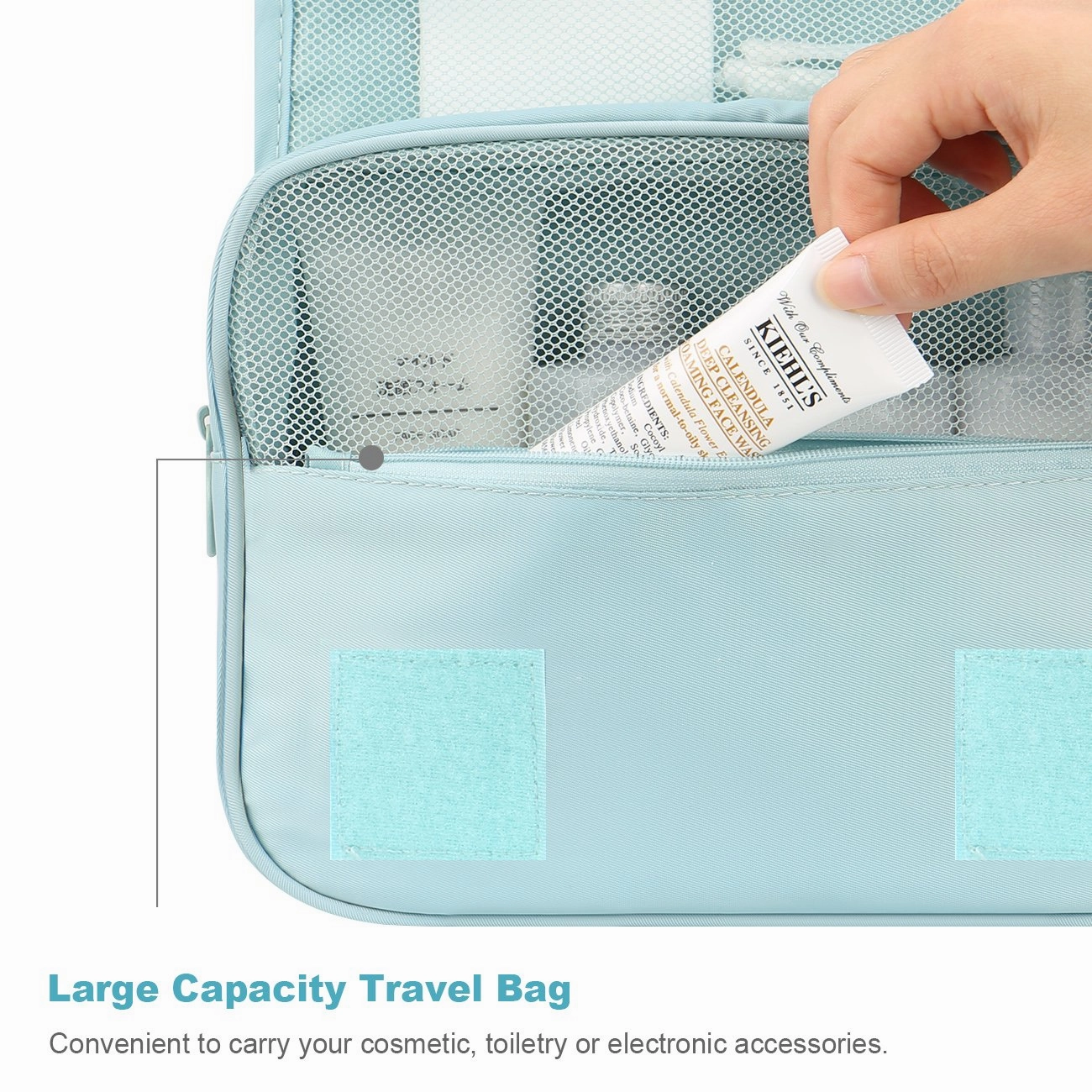 Mens Toiletry Bag,Mossio Ladies Spacious Strong Zippers Household Makeup Train Case Wine Flower