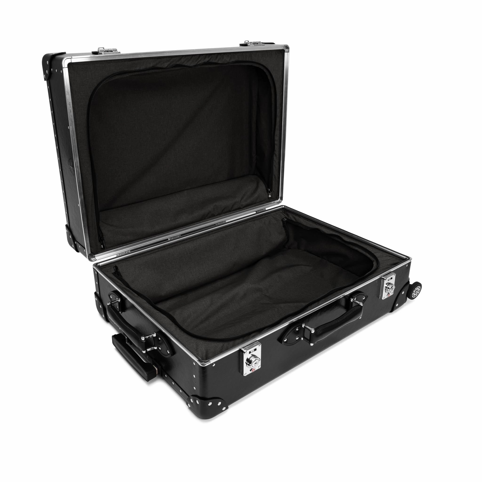 Metropolis  Large Check-In - 4 Wheels | Black/Black/Chrome