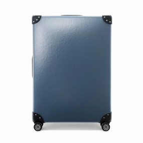 Metropolis  Large Check-In - 4 Wheels | Fog Blue/Navy/Chrome