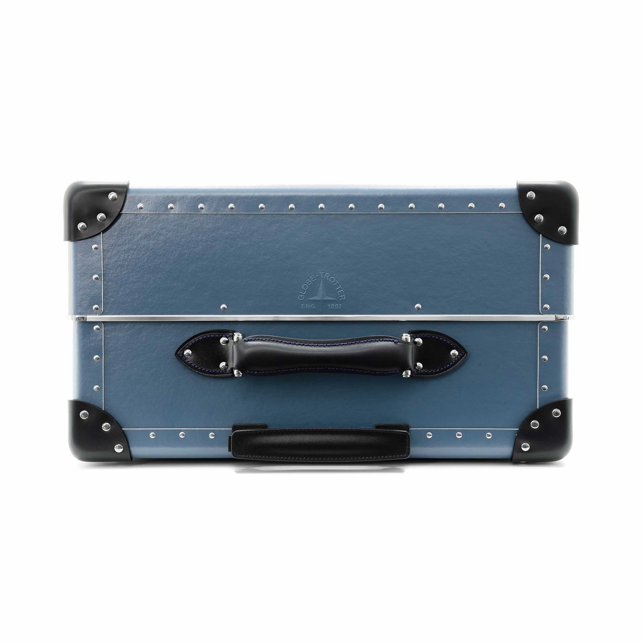 Metropolis  Large Check-In - 4 Wheels | Fog Blue/Navy/Chrome