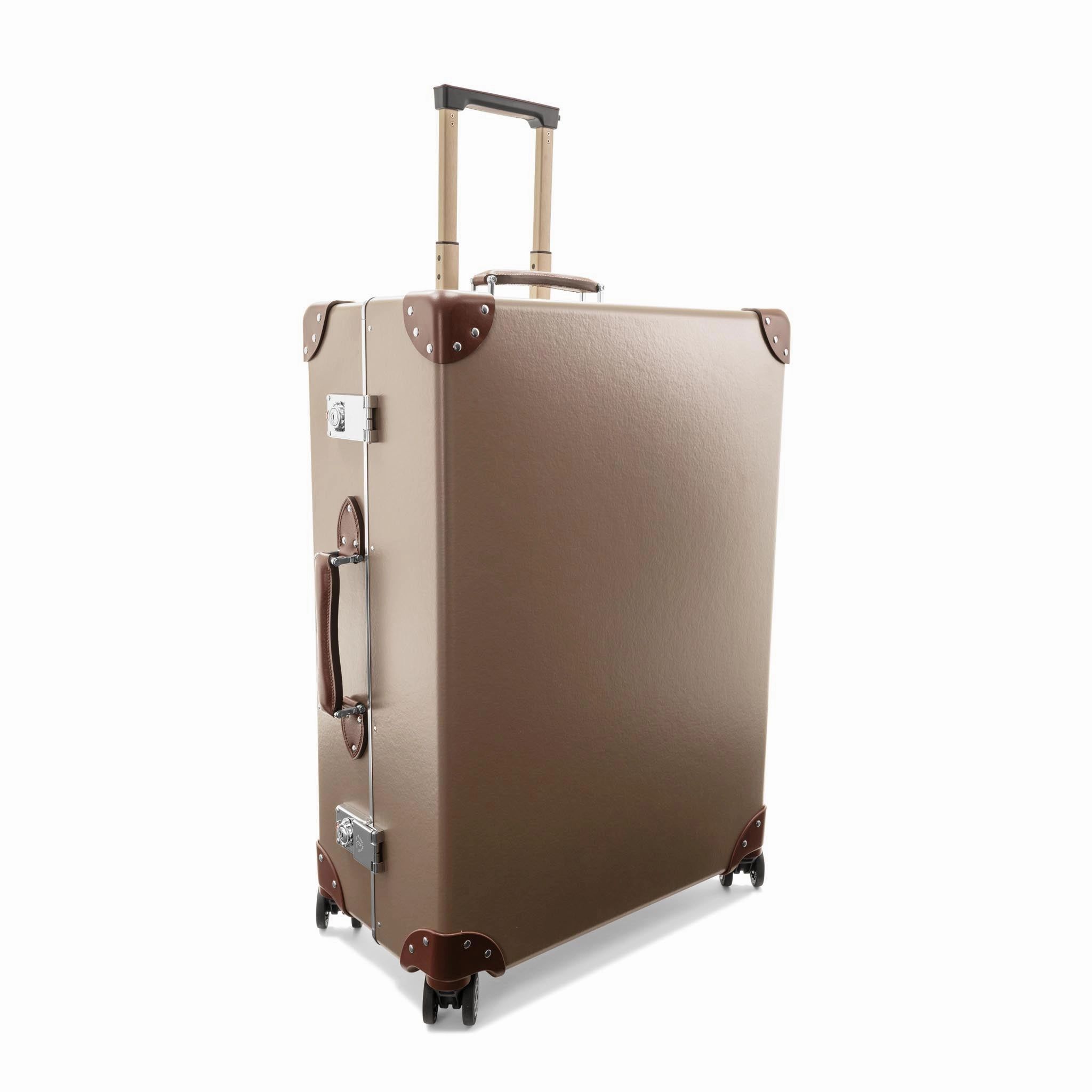 Metropolis  Large Check-In - 4 Wheels | Noble Brown/Brown/Chrome