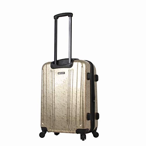 Mia Toro Italy Gita Hardside Spinner Carry-on, Gold