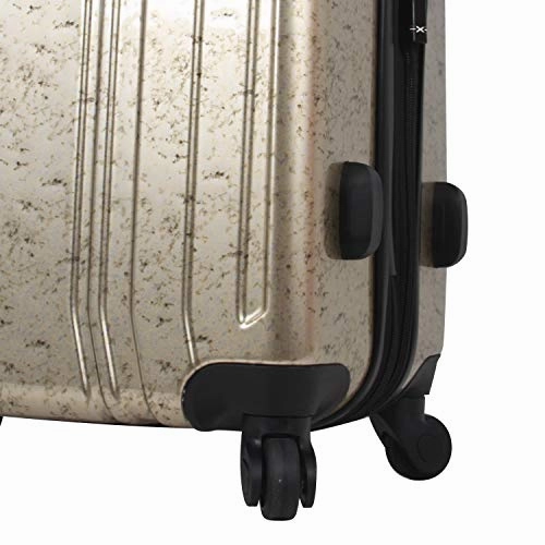 Mia Toro Italy Gita Hardside Spinner Carry-on, Gold