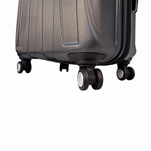 Mia Toro Luggage Tasca Fusion Hardside Spinner Carry-On, White, One Size