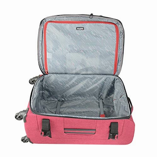Mia Toro M1135-24In-Gry Italy Ischia Softside 24 Inch Spinner, Gray
