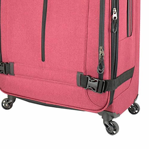 Mia Toro M1135-24In-Gry Italy Ischia Softside 24 Inch Spinner, Gray