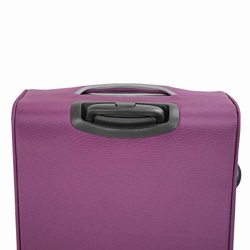 Mia Toro M1136-20In-Blu Italy Sardinia Softside Spinner 20" Carry-On, Blue
