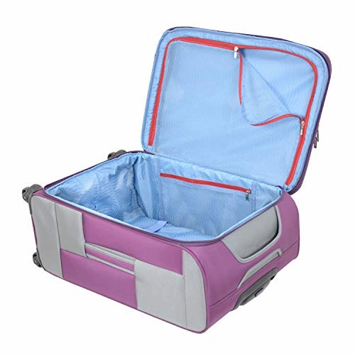 Mia Toro M1136-20In-Blu Italy Sardinia Softside Spinner 20" Carry-On, Blue