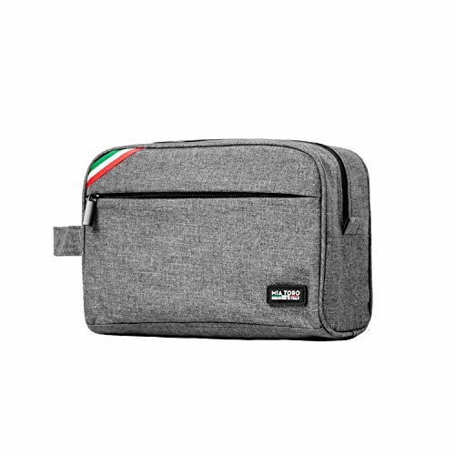 Mia Toro Organizer Packing Toiletry Bag, Gray