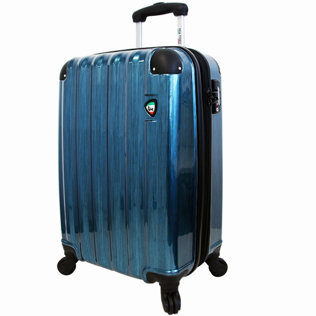 Mia Toro Spazzolato Lucido Hardside Spinner Carry On