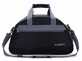 Mier 20Inch Sports Gym Bag Travel Duffel Bag With Shoes Compartment For Women And Men(Black)