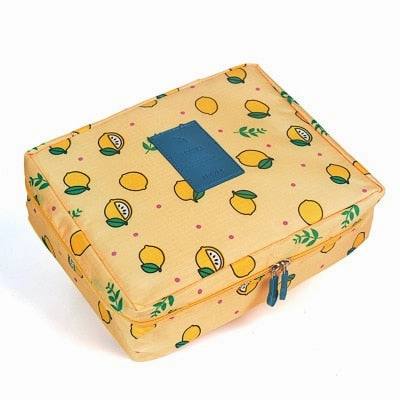 Mihawk Beautician Vanity Necessaire Trip Women Travel Toiletry Wash Bra Underwear Makeup Case