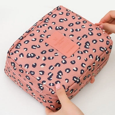 Mihawk Beautician Vanity Necessaire Trip Women Travel Toiletry Wash Bra Underwear Makeup Case