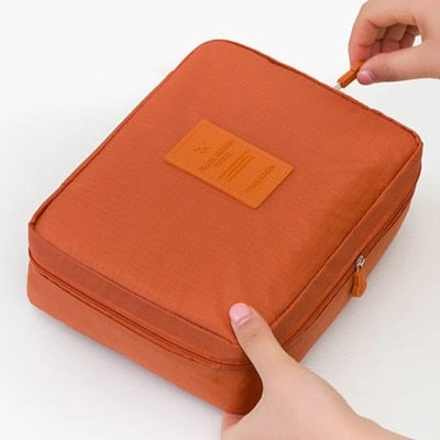 Mihawk Beautician Vanity Necessaire Trip Women Travel Toiletry Wash Bra Underwear Makeup Case