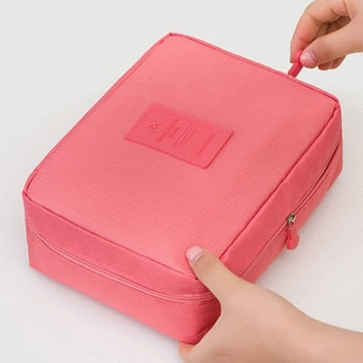 Mihawk Beautician Vanity Necessaire Trip Women Travel Toiletry Wash Bra Underwear Makeup Case