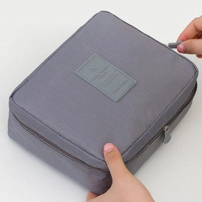 Mihawk Beautician Vanity Necessaire Trip Women Travel Toiletry Wash Bra Underwear Makeup Case