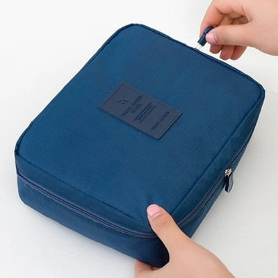 Mihawk Beautician Vanity Necessaire Trip Women Travel Toiletry Wash Bra Underwear Makeup Case
