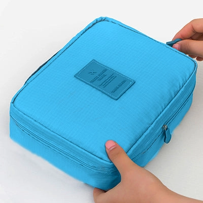 Mihawk Beautician Vanity Necessaire Trip Women Travel Toiletry Wash Bra Underwear Makeup Case