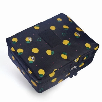 Mihawk Beautician Vanity Necessaire Trip Women Travel Toiletry Wash Bra Underwear Makeup Case