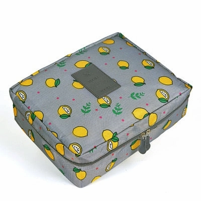 Mihawk Beautician Vanity Necessaire Trip Women Travel Toiletry Wash Bra Underwear Makeup Case