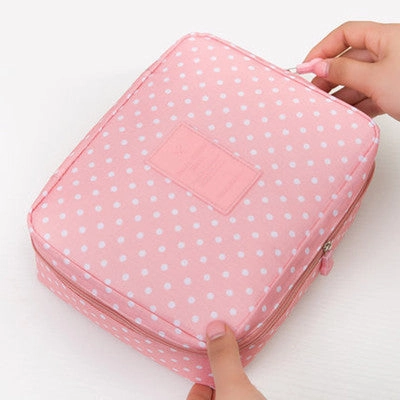 Mihawk Beautician Vanity Necessaire Trip Women Travel Toiletry Wash Bra Underwear Makeup Case