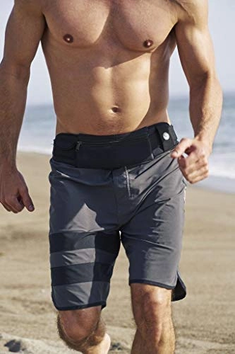 Mind and Body Experts Orion Travel Belt - Hands-Free Way to Carry Your Phone, Money, Passport - Waist Pack for Hiking, Traveling, Running, Walking - Adjustable Water Resistant Fanny Pack (Black)