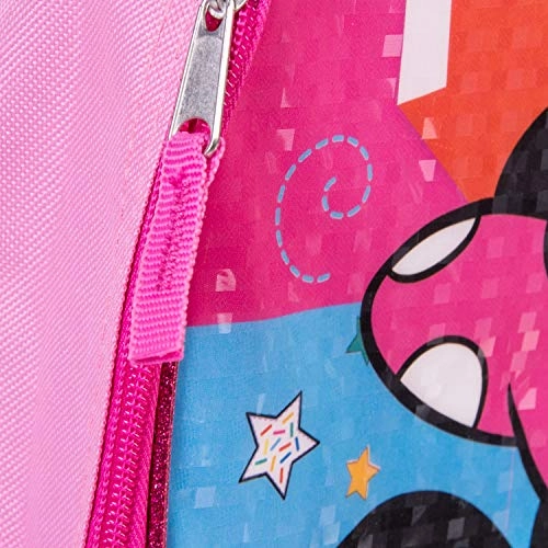 Minnie Mouse Backpack Combo Set - Disney Minnie Mouse Girls' 4 Piece Backpack Set - Backpack & Lunch Kit (Pink)