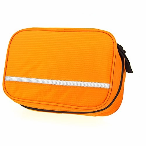 Monstina Travel Toiletry Bag Cosmetic Organizers With Hanging Hook Use In Hotel,Bathroom(Orange)