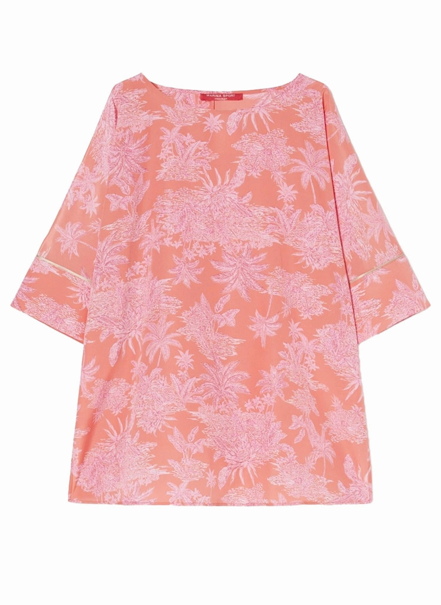 Nazione Crepe De Chine Blouse In Orange