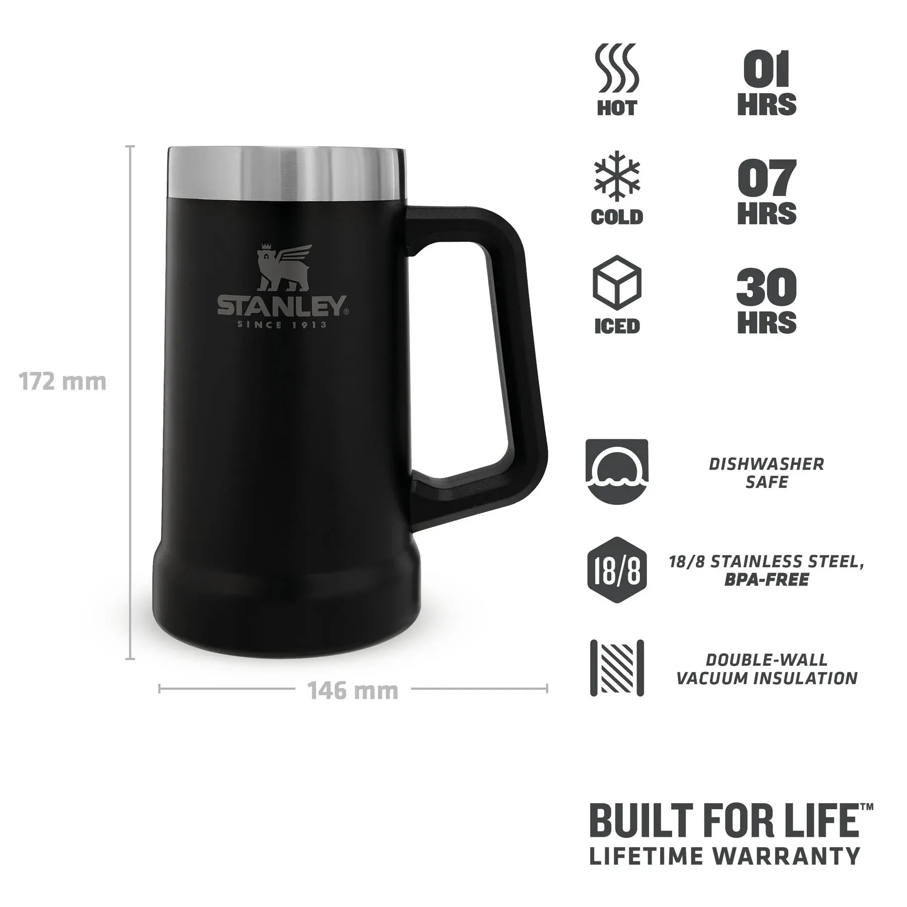 Latest Collection 2025 Stanley Big Grip Beer Stein Mug 24oz/0.7L online store, all these products with excellent quality and free shipping now.
