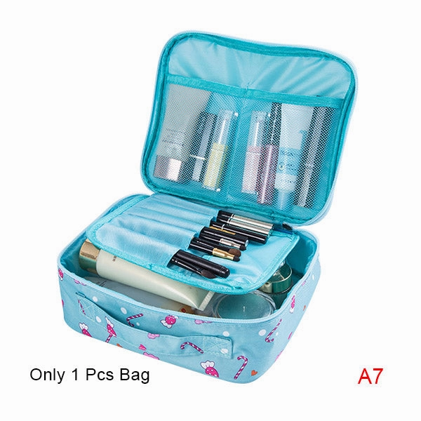 New Cute Printing Cosmetic Storage Bag Women Travel Toiletry Beauty Makeup Case Luggage Organizer