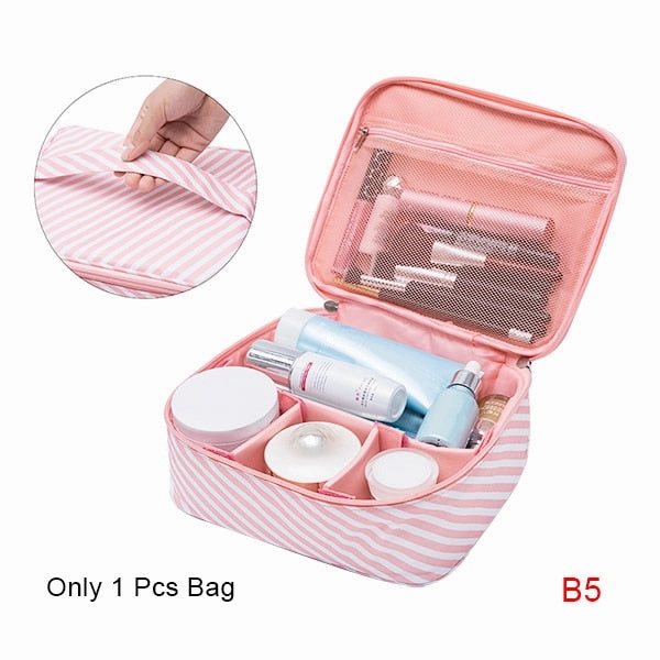 New Cute Printing Cosmetic Storage Bag Women Travel Toiletry Beauty Makeup Case Luggage Organizer