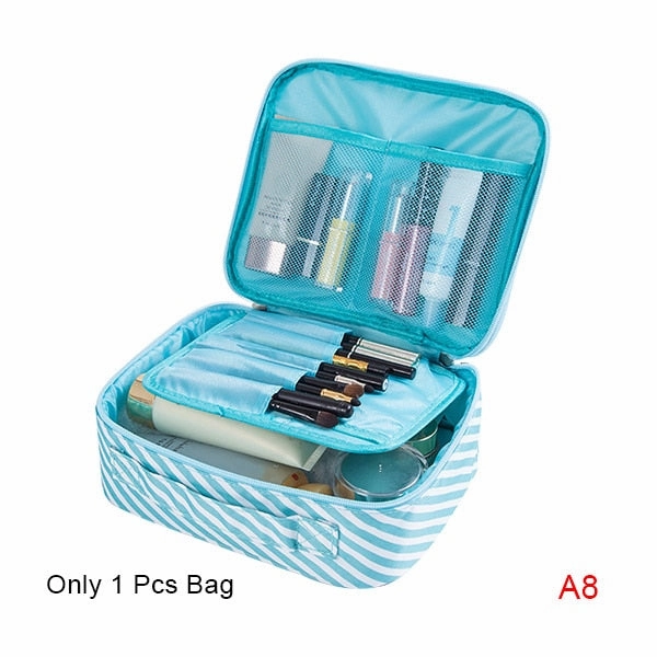New Cute Printing Cosmetic Storage Bag Women Travel Toiletry Beauty Makeup Case Luggage Organizer