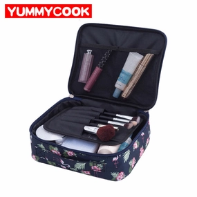 New Cute Printing Cosmetic Storage Bag Women Travel Toiletry Beauty Makeup Case Luggage Organizer