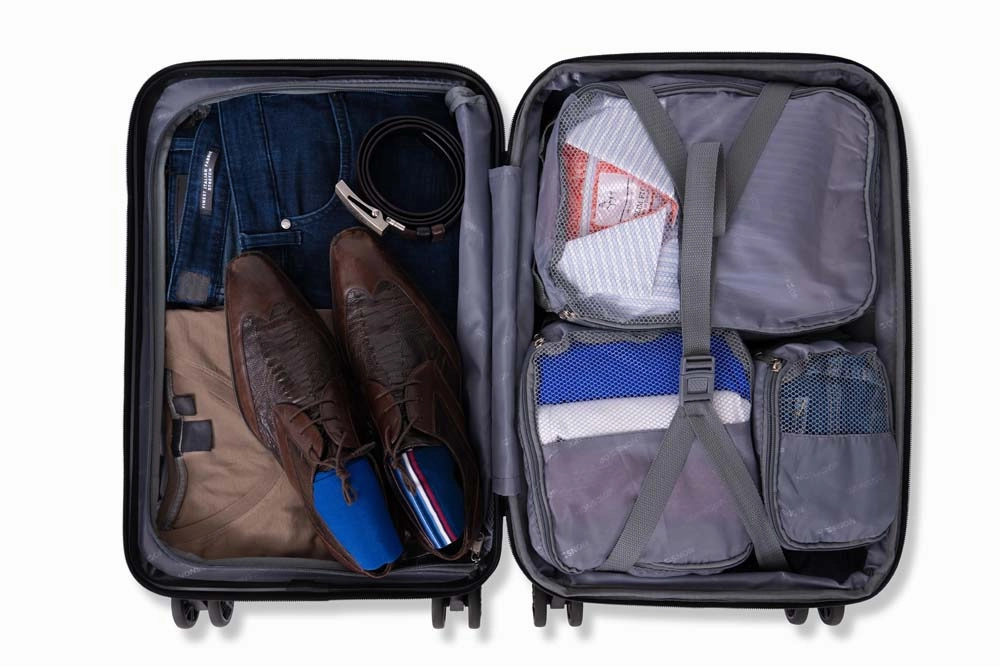 NONSTOP New York Elite 3-Piece Expandable Spinner Luggage Set and 3-Piece Packing Cube Set