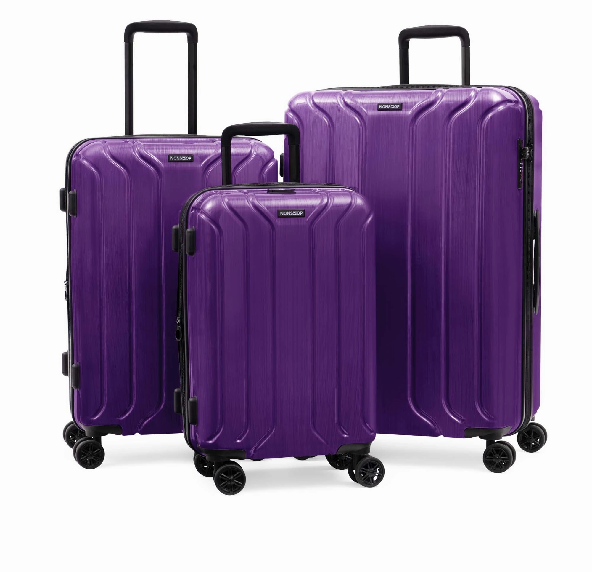 NONSTOP New York Elite 3-Piece Expandable Spinner Luggage Set and 3-Piece Packing Cube Set