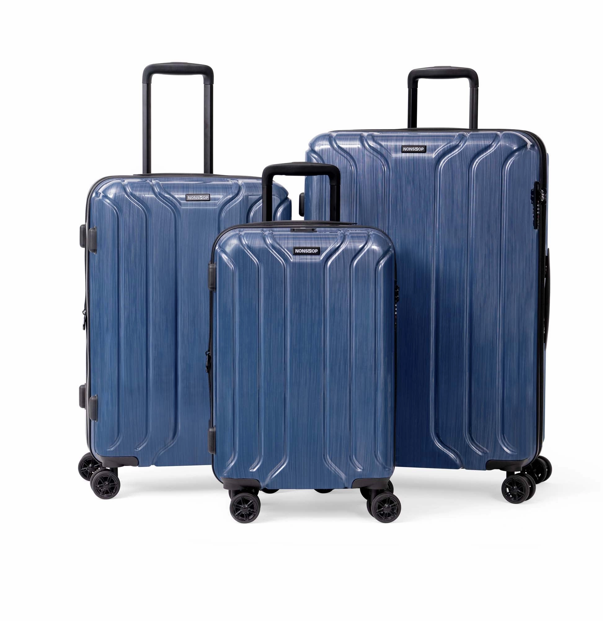 NONSTOP New York Elite 3-Piece Expandable Spinner Luggage Set and 3-Piece Packing Cube Set