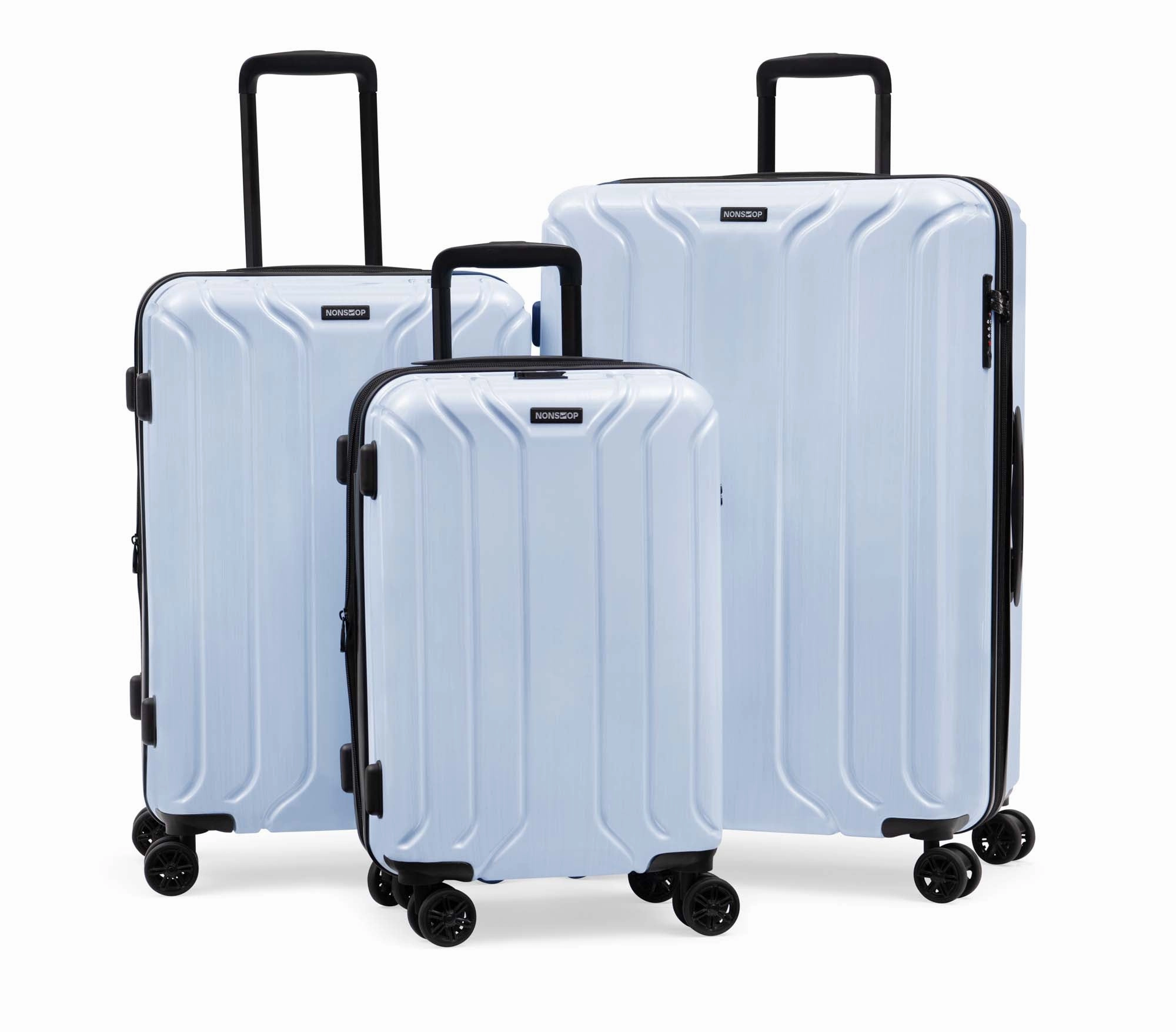 NONSTOP New York Elite 3-Piece Expandable Spinner Luggage Set and 3-Piece Packing Cube Set