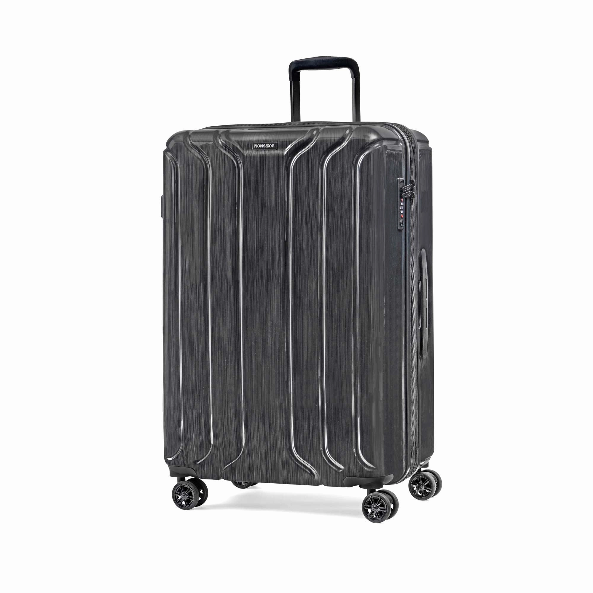NONSTOP New York Elite 3-Piece Expandable Spinner Luggage Set with Powerbank & 3-Piece Packing Cube Set
