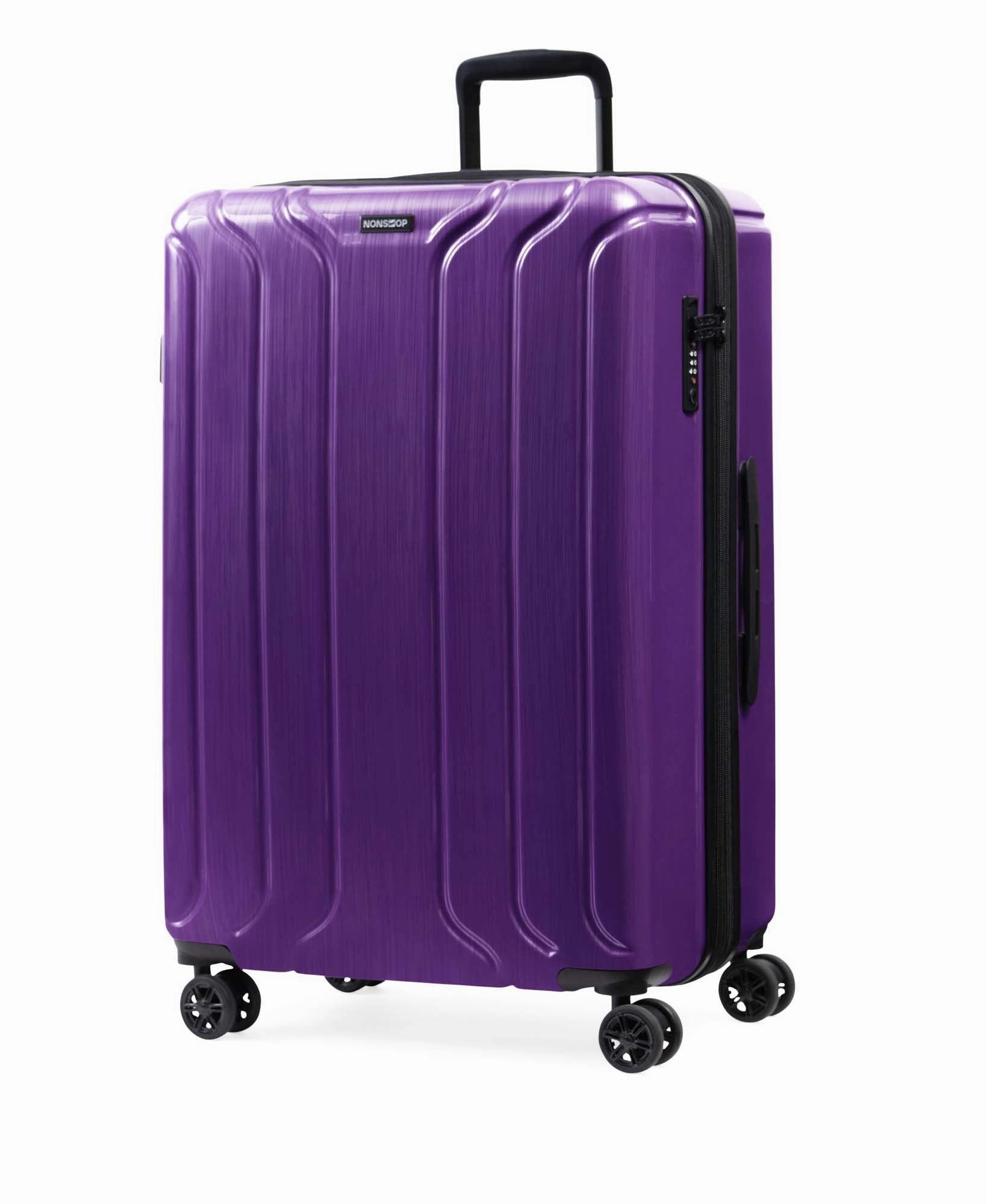 NONSTOP New York Elite 3-Piece Expandable Spinner Luggage Set with Powerbank & 3-Piece Packing Cube Set